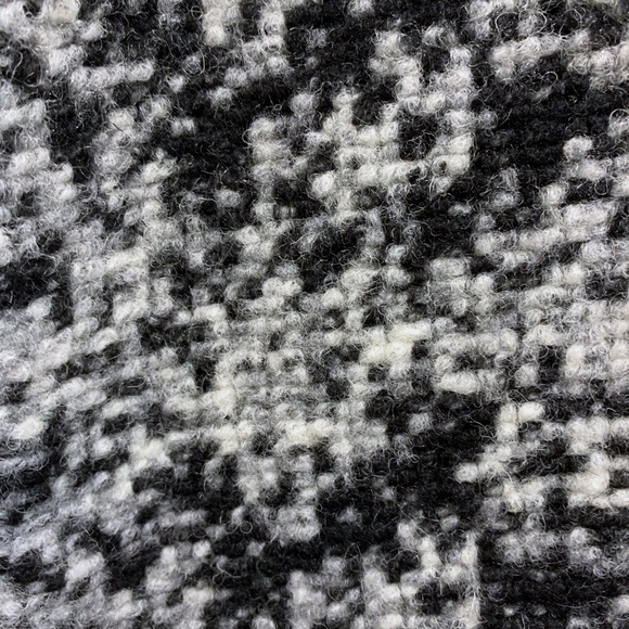 Ann Taylor Wool Blend Black White Full Zip Blazer - Picture 4 of 11